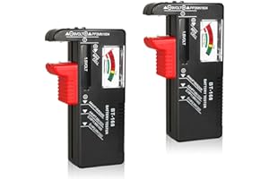 VTECHOLOGY Battery Tester Checker, Universal Battery Checker Model BT-168for AA AAA C D 9V 1.5V Button Cell Batteries Smal El