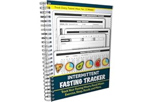 OPTILIVING PUBLISHING Intermittent Fasting Tracker - Log Every Fasted Hour for 12 Weeks, as Well as Food & Water Intake, Weight Loss, Exercise, Sleep, and More. A5 Spiral Bound