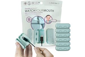 Watch Your Mouth Baby Proof Cord Cover | Award-Winning USB Charger Cover for Baby Proofing Cords | BPA & Phthalate-Free Charg