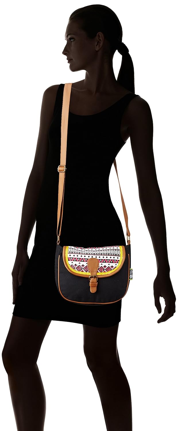 kanvas katha women's sling bag (multicolor) ()