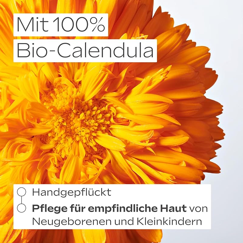 Bio Baby Calendula Wundschutzcreme 75ml - Naturkosmetik Wundsalbe / Babycreme für den Schutz empfindlicher Baby Haut im Windelbereich. Hilft bei Rötungen, gereizter Haut und Wundsein