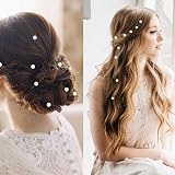 CANIPHA 30Pcs Pearl Hair Clips White Hair Pins Women Brides Barrettes view 5