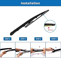 WTI Rear Wiper Arm Blade Set Compatible With Jeep