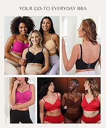 SHAPELLX Wireless Comfy Bra for Womens Seamless Bra