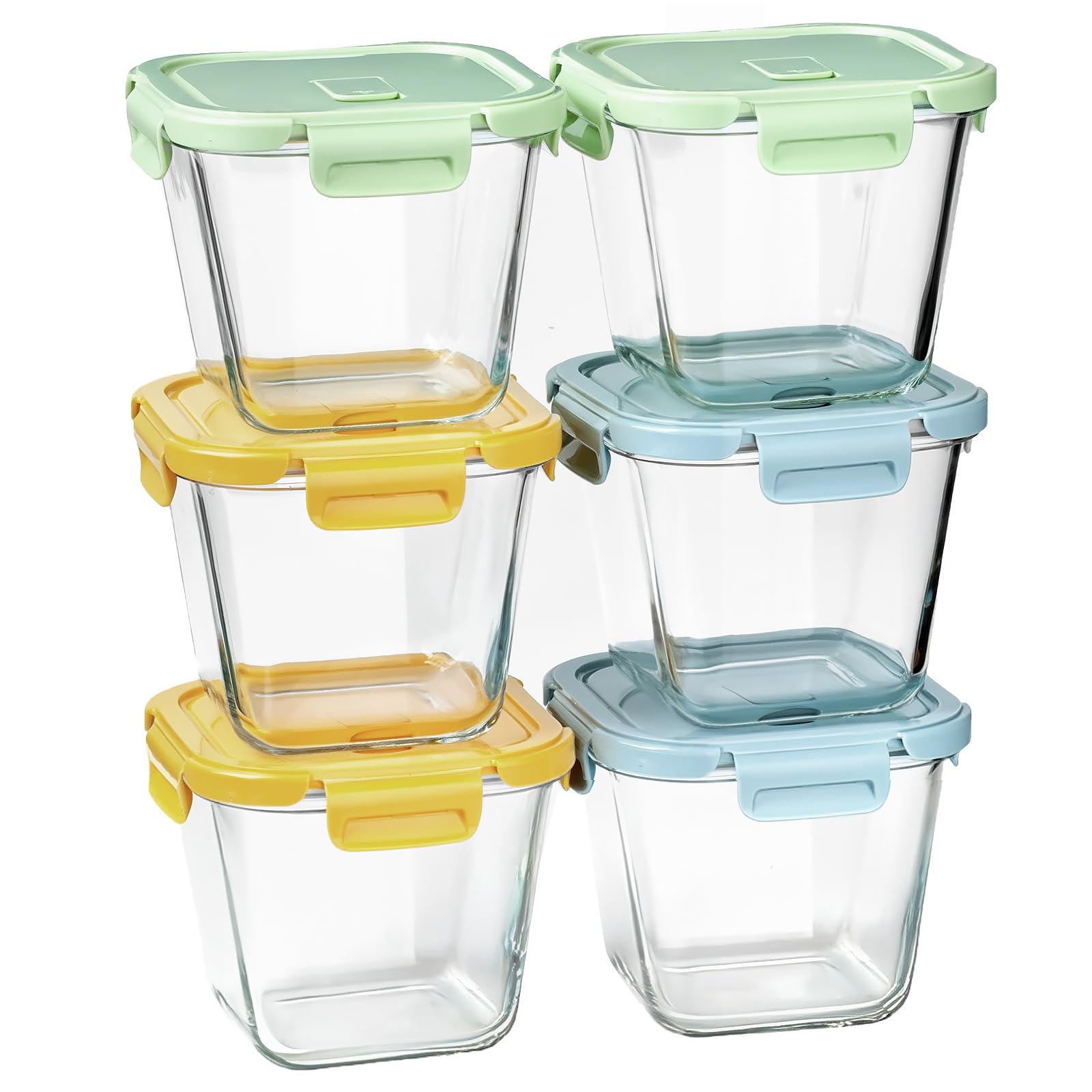 Photo 1 of Glass Soup Containers with Lids 32 oz, 4 Cup Glass Storage Containers, Tall Borosilicate Glass Food Storage Containers for Lunch, Ice Cream, Travel and Deli, Soup Freezer Safe Containers with Lids