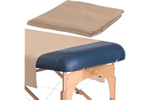 NRG Deluxe Flannel Flat Massage Sheet for Massage & Spa Table linens (Natural)