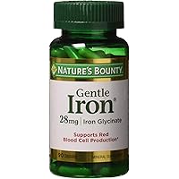 Nature's Bounty Gentle Iron 28 mg 90 Capsules