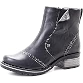 Dromedaris Kassia leather ankle boot - inside zip