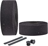 BBB RaceRibbon Bike Handlebar Tape Black Cork EVA Foam 200 cm Plugs Included view 1