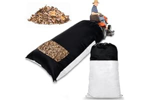 MUDEREK 2025 New Large Lawn Tractor Leaf Bag - Grass Catcher Bag, 79x52 Inch Leaf Bag with Extra Large Capacity for Fast Leaf Collection, Heavy Duty Materials Fits for Most Riding Lawn Mowers