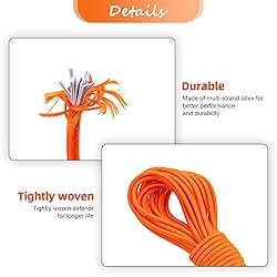 1/8" Bungee Shock Cords,32 Feet Elastic Nylon Cords