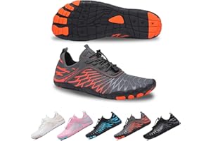 SIOSNETA Hike Footwear Barefoot Shoes - Women & Men Wide Toe Water Shoes for Swimming & Running - Breathable, Non-Slip Athletic Footwear
