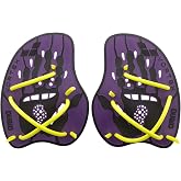 Arena Unisex Adult Vortex Evolution Swimming Hand Paddles for Women and Men Adjustable Straps Curved Design