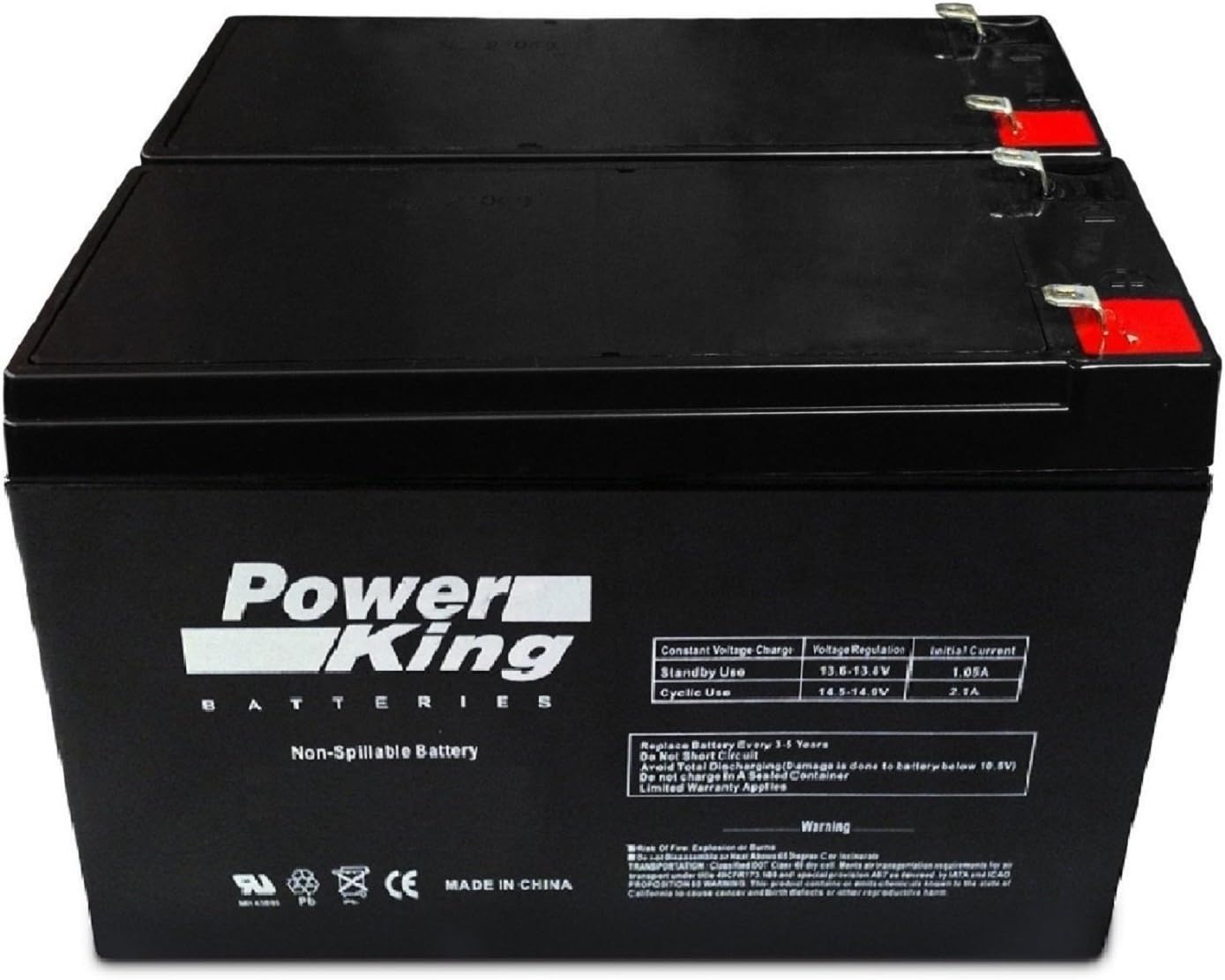 Beiter DC Power APC-UPS Backups RS1500 These Batteries are High Performance, Rechargeable (2)12V9ah Replacement for APC RBC109