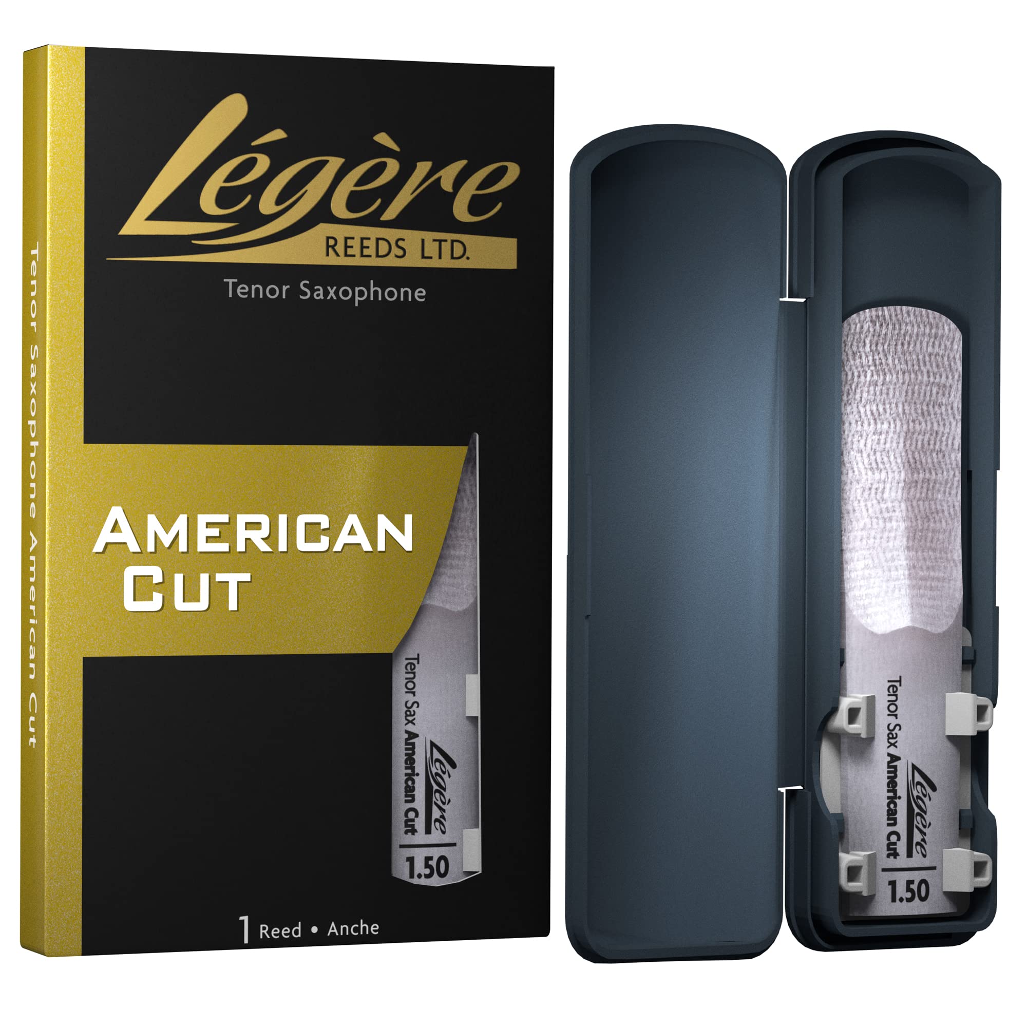 Légère Reeds - Tenor Saxophone Reed, American Cut, Strength 1.50 (TSA1.50) - Premium Synthetic Woodwind Reed — image 1