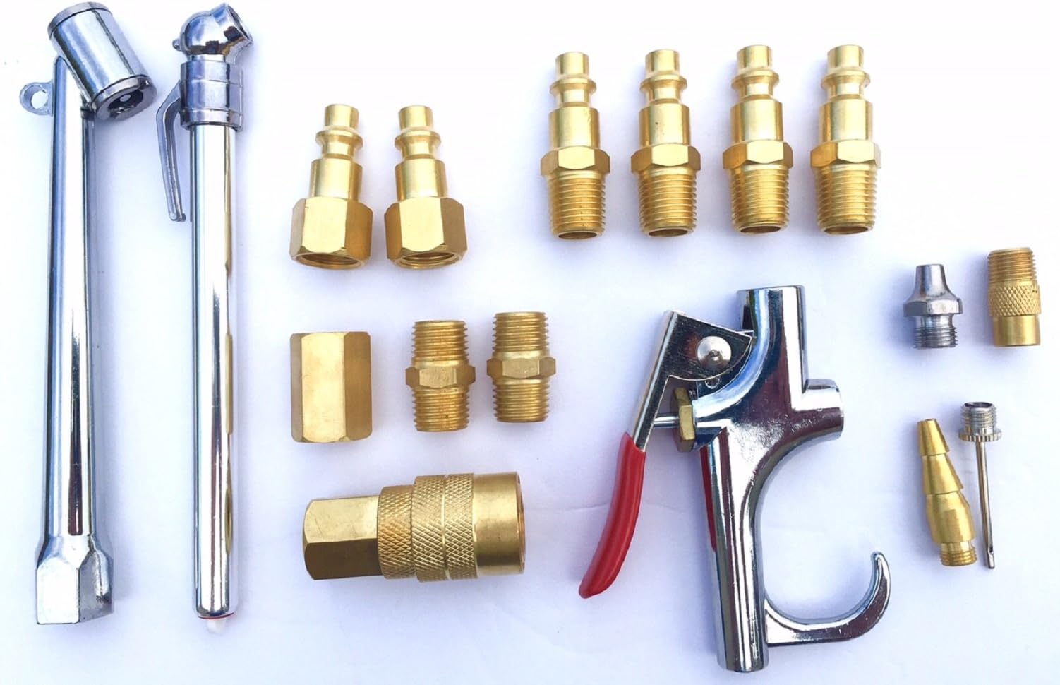 Air Compressor Accessories Parts Pneumatic Compressed 17 Piece Inflation Kit