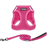 Voyager Step-in Air All Weather Mesh Harness and Reflective Dog 5 ft Leash Combo with Neoprene Handle, for Small, Medium and 
