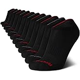 Reebok Men's Low Cut Socks - 12 Pack Performance Cushion Comfort No Show Socks - Breathable Athletic Socks for Men (6-12.5)