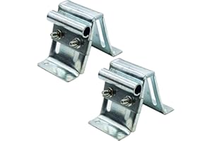 BAUDELUN Adjustable Top Roller Bracket for Residential Doors, Galvanized Fixture Bracket (2 Pack)