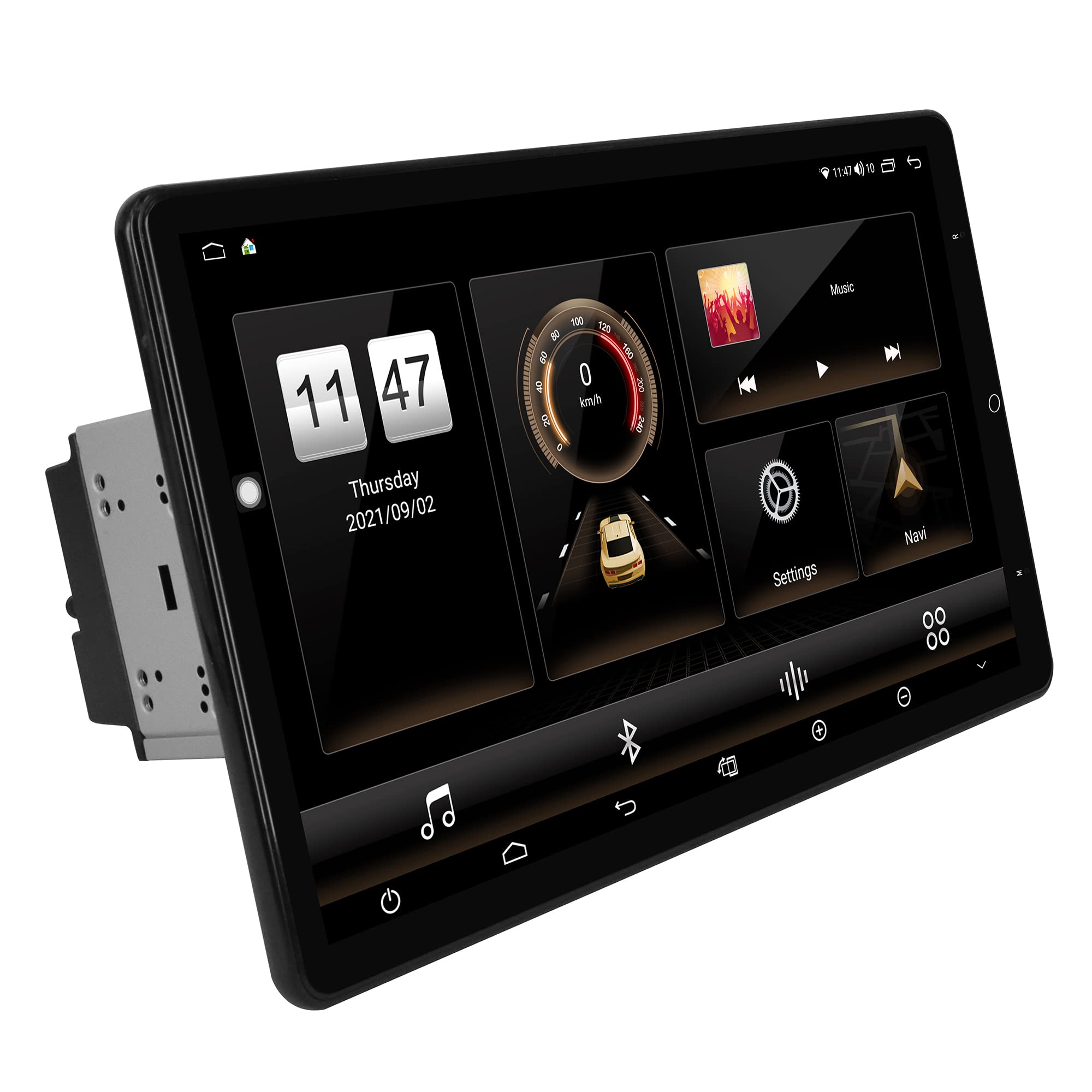 Photo 1 of Philosin 13.3 Inch Universal Double DIN Rotatable Android Car Stereo with 4GB+64GB IPS 1920×1080 Head Unit GPS Navigation Car Radio Compatible with Apple CarPlay/Android Auto Bluetooth 5.0 4G LTE