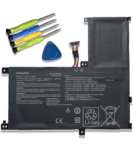 Amazon.com: 7xinbox B41N1827 15.36V 56Wh Replacement Laptop