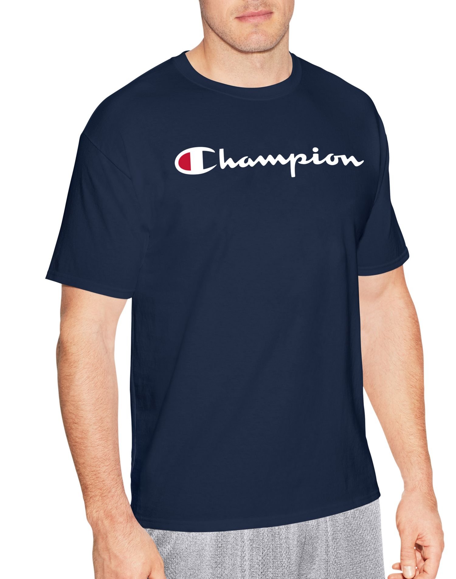 T Shirt Champion Mens Jersey Champion Men's Classic Jersey Script