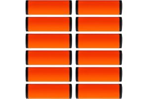 Gowraps Luggage Handle Wrap 12 Pack-Bulk Luggage Handle Wraps For Suitcases Neoprene Handle Wraps/Cover/Grips For Carry on/Bag/Car Travel Accessories For Luggage (Orange 4.0)