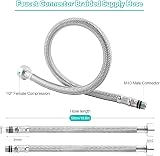 XIFIRY Pack of 2 Flexible Tap Connectors M10x1/2 500mm view 5