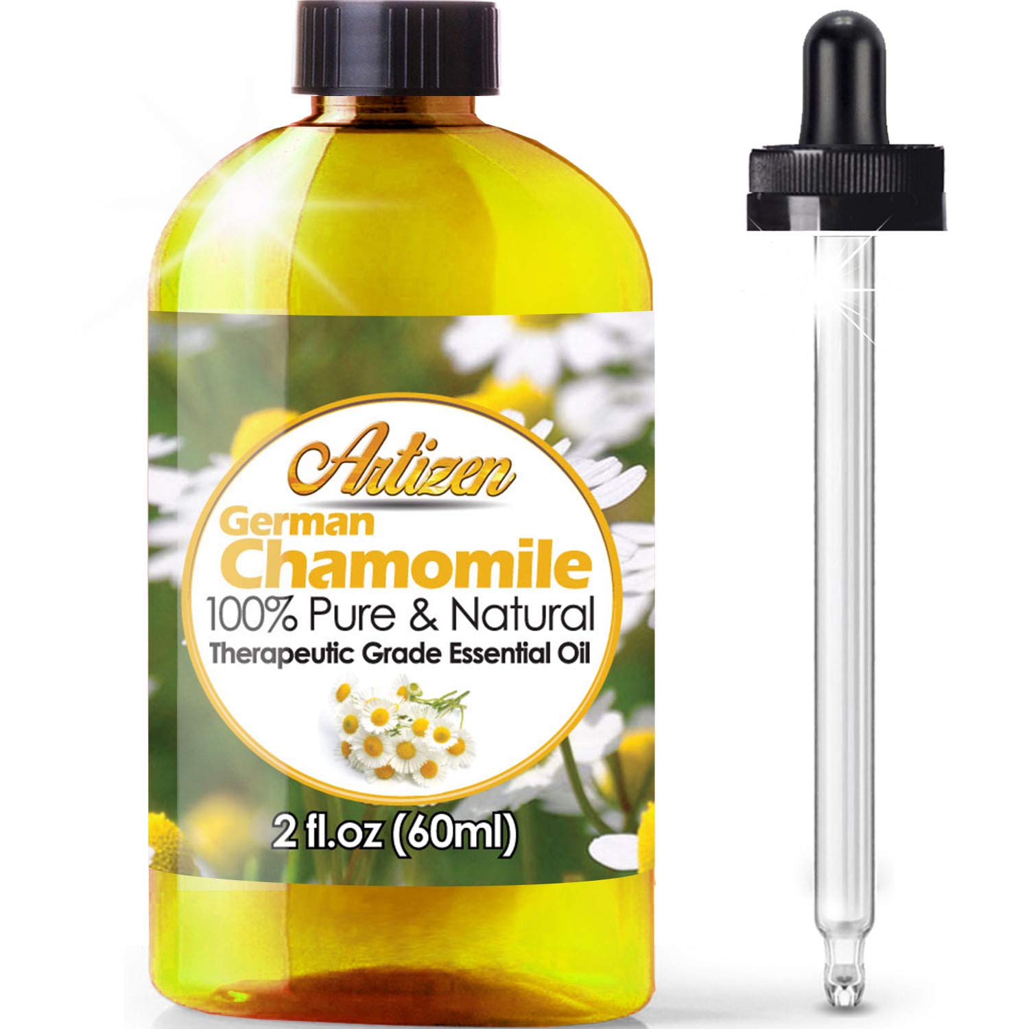 Artizen German Chamomile Essential Oil (100% Pure & Natural - Undiluted) Therapeutic Grade - Huge 2o