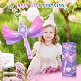 Britik Bubble Wand Kids Light Music Bubble Machine Fairy Wand Gift view 9