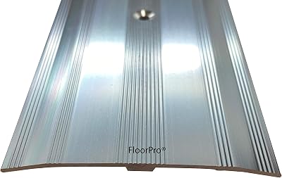 FloorPro 61mm Wide Carpet Metal Cover Trim Door Bar Threshold Grey