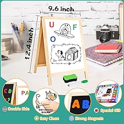 GINMIC Magnetic Letters and Numbers with Easel for