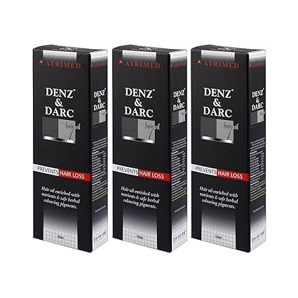 Atrimed Denz & Darc Hair oil 100ml, pack of 3