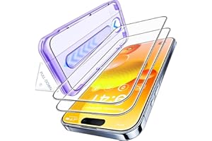 Opxyl Unbreakable 9H+ Glass for iPhone 15 Pro Max Screen Protector [Military Grade Shatterproof][Full Coverage Protection] HD Screen Protector 15 Pro Max Longest Durable Tempered Glass, 2 Packs