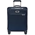 Briggs & Riley Global 21" Carry On Expandable Spinner - Luggage for International Travel, Suitcases with Wheels, Softside Rolling Bag for Men & Women, Self-Repairing Zipper - Baseline Collection, Navy