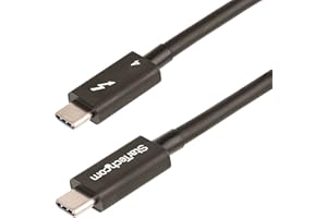 StarTech.com 3ft (1m) Thunderbolt 4 Cable - 40Gbps - 100W PD - 4K/8K Video - Thunderbolt Cable - Compatible w/ USB4/Thunderbo