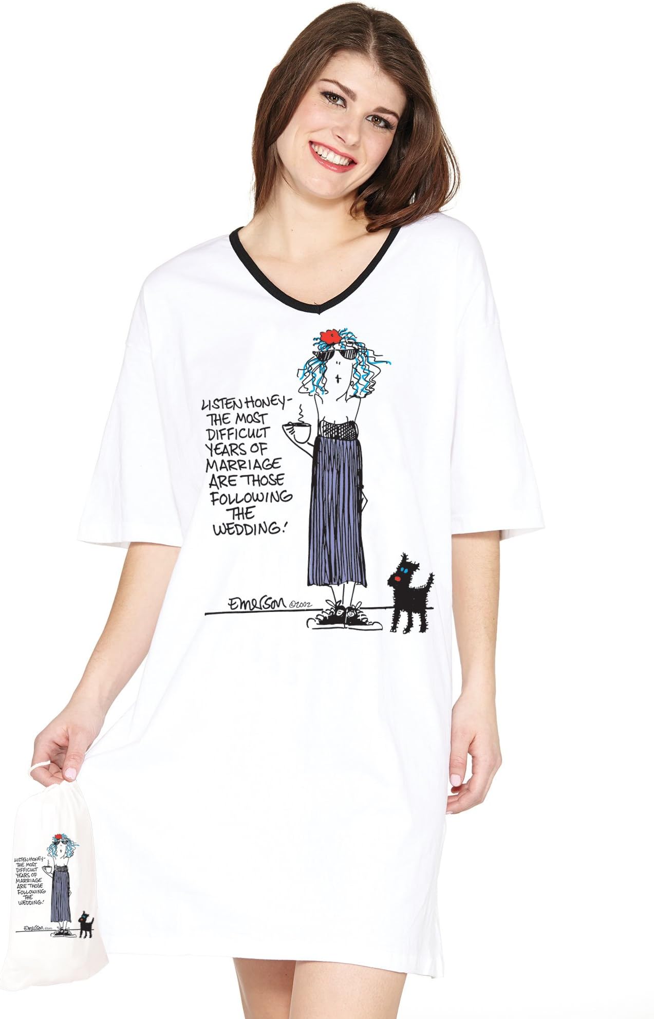 Most Difficult Years Of Marriage - White Nightshirt in a Bag