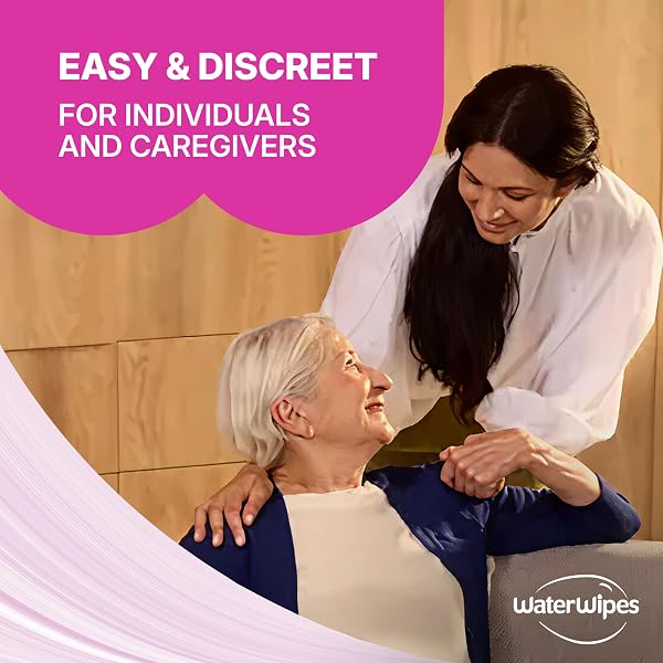 WATERWIPES SENSITIVE PERSONAL CARE ULTRA, INCONTINENCE WIPES, ODOR REMOVAL, HEAVY DUTY XL TEXTURED WIPES, FRAGRANCE FREE, 156 COUNT (6 PACKS)