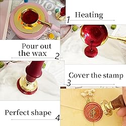 Letter F Initial Alphabet Wax Seal Stamp with
