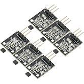 6Pcs Hall Effect Magnetic Sensor Module A3144 Hall Effect Sensor for Arduino PIC AVR Smart Cars DC 5V