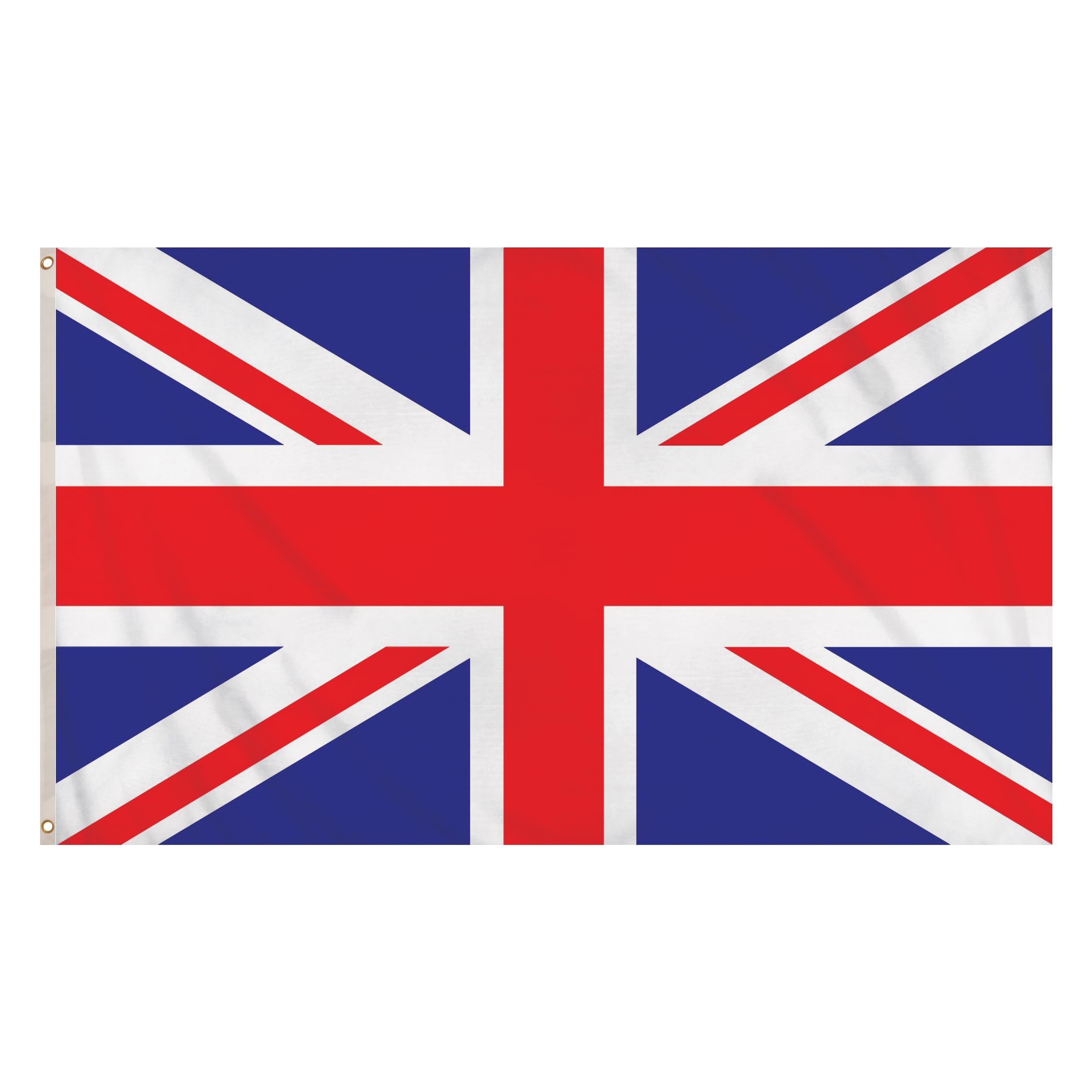 Henbrandt 1x Union Jack Flag - Large 5ft x 3ft Premium Polyester British National Flag with Metal Eyelets, Perfect for Outdoor Events, Celebrations & Patriotic Displays โ image 1