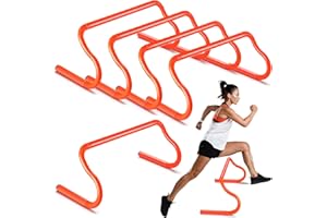 Gemscream 5 Pcs Speed Agility Training Hurdles Detachable Durable Equipment Plyometric and All Purpose Speed Training Hurdle Equipment for Athletes Soccer Basketball