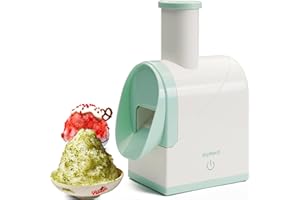 JoyMech Portable Shaved Ice Machine, Snow Cone Machine, Smart Ice Crusher, Ice Shaver with Built-in Rechargeable Batteries, P