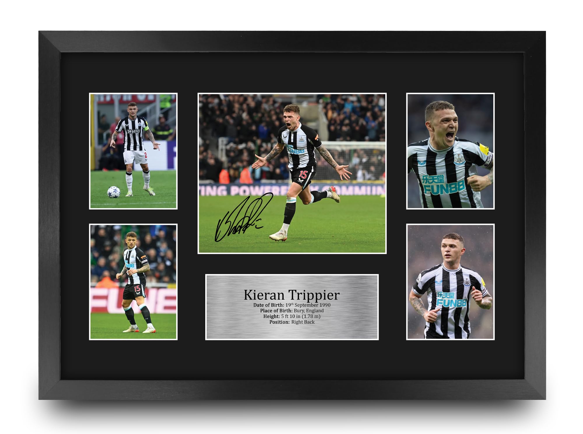 HWC Trading FR A3 Kieran Trippier Magpies Printed Memorabilia Signed Autograph Photograph Display for Football Fans and Supporters - A3 Framed