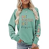 CIFEUEO Not Perfect Just Forgiven Christian Sweatshirt For Women, Inspirational Bible Verse Easter Day Long Sleeve Tops