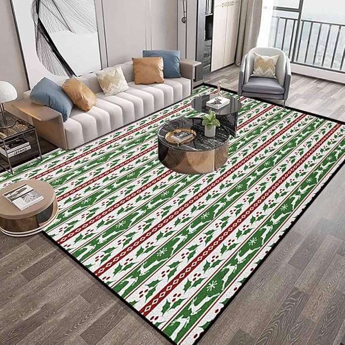Christmas Large Area Rugs Carpet 6X9 Feet, Jumping