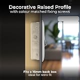 BG Electrical Nexus Metal 2 Way Light Switch Brushed Steel NBS12 Slim Profile view 3
