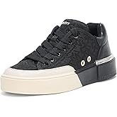 DKNY Womens Bradley Logo Platform Lace Up Sneaker