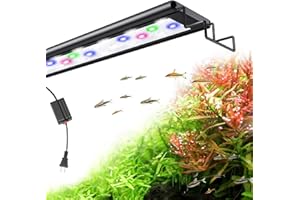 KINGDANS Aquarium Light for Fish Tank, Full Spectrum Aquarium LED Plant Light with Extendable Brackets, Suitable for 18-25 Inch Freshwater Tanks, White Blue Red Green Pink LEDs