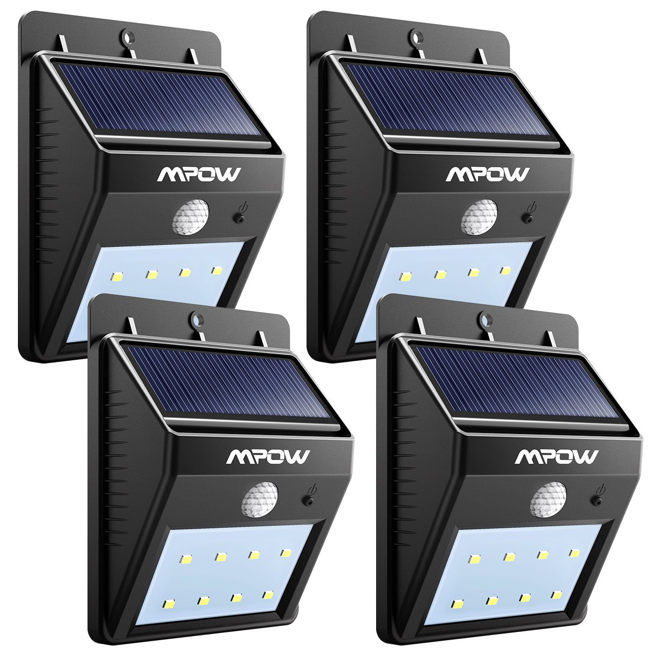 Mpow 2Pack Bright Solar Power Outdoor LED Light Motion Activated Light
